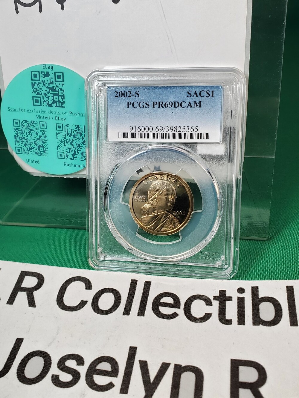 2002-s sacagawea dollar – pcgs pr69dcam san francisco proof